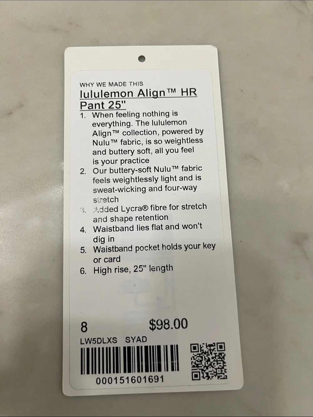 Lululemon Athletica Olive Green Patterned Leggings